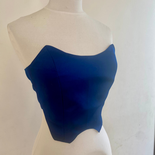 着物リメイク コルセット レースアップ ビスチェ 高級着物帯使用 着物