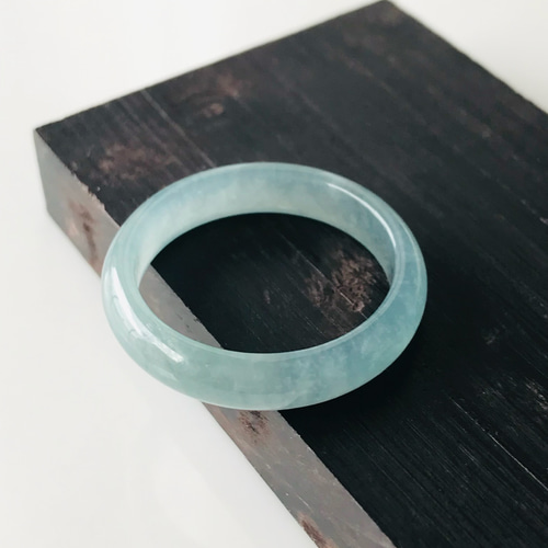 R138-006］ ジェイド JADE ヒスイ 本翡翠 くりぬき リング 天然石 