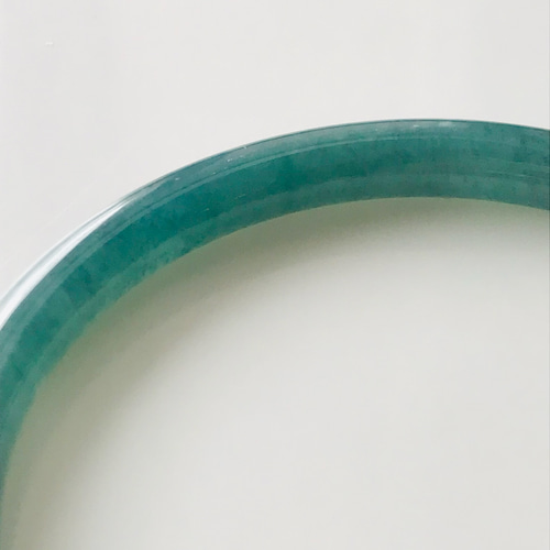 B510-095] ジェイド JADE ヒスイ 本翡翠 バングル 天然石