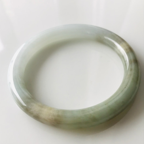 B510-096] ジェイド JADE ヒスイ 本翡翠 バングル ミャンマー産