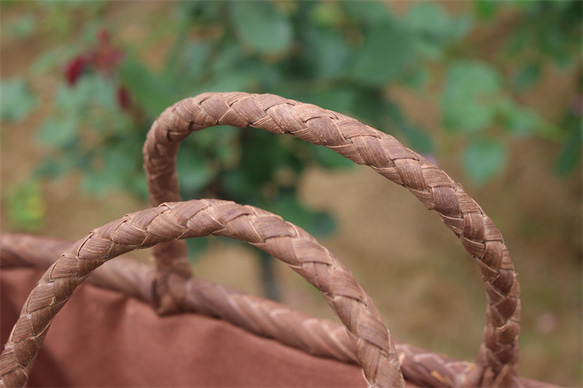 Lサイズ 山葡萄 蔓 かごバック かご 籠 巾着 網代編み 職人の手作り かご Y1606186158(12285円)