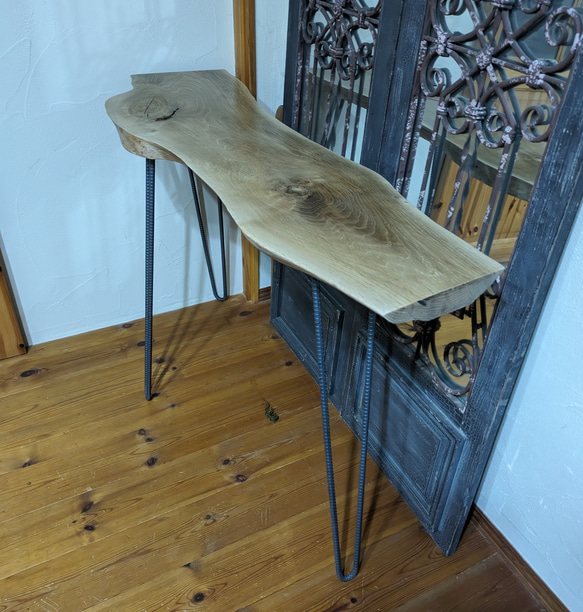 一枚板　コンソールテーブル 一枚板コンソールテーブル