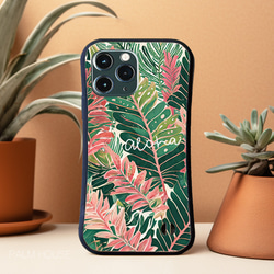 【耐衝撃ケース】 ボタニカル iPhoneケース ROYAL PINK HAWAII ピンク ハワイ 植物 5枚目の画像