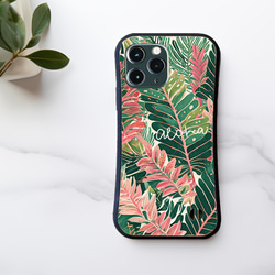 【耐衝撃ケース】 ボタニカル iPhoneケース ROYAL PINK HAWAII ピンク ハワイ 植物 3枚目の画像