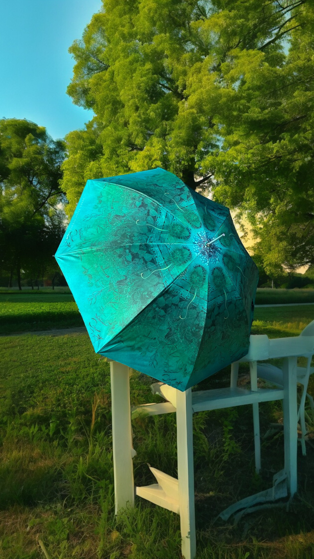 梅雨対策　 晴雨兼用傘　Green mist ３