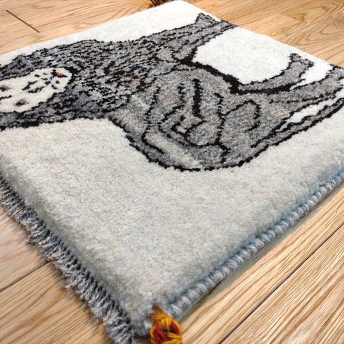 ペルシャ最高級ギャッベ/サイズ:75x150cm….. iz7。（ペルシャ ギャッベ 