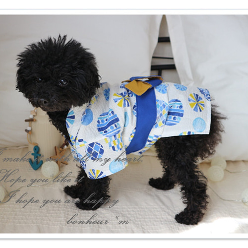 犬服ゆかた 犬 犬服 男の子 女の子 浴衣 祭 夏祭り 花火大会 花火