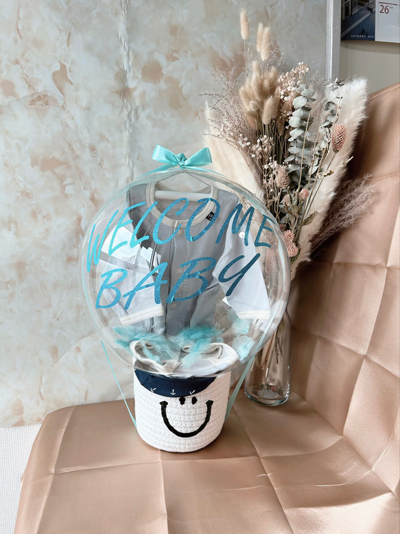 出産祝い バルーン バルーンアート お祝い 赤ちゃん 服 ベビー服 雑貨