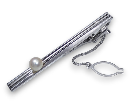 【美品】本真珠タイピン 　ネクタイピン　タイピン　本真珠5mm シルバー刻印有り 真珠 ネクタイピン タイピン」の人気商品一覧 | 安い商品を通販