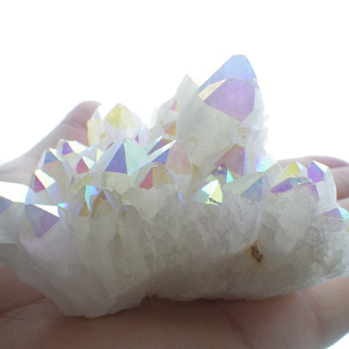 ①エンジェルオーラ☆レインボーオーラクリスタルクラスター☆現物限り