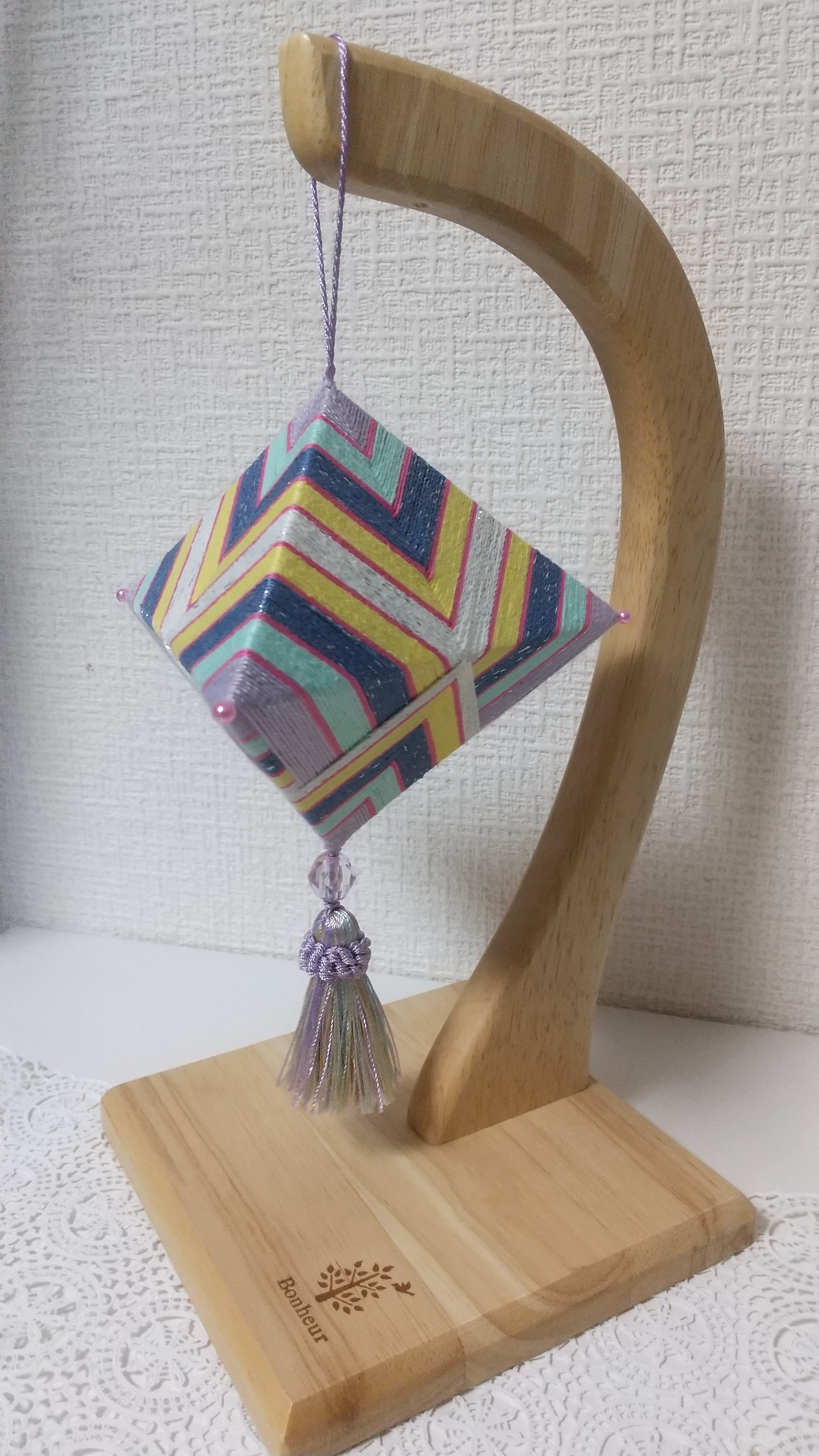 陶器工芸品 三角オブジェ 陶器工芸品 三角オブジェ