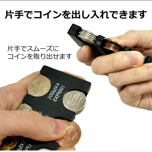 コインホルダー コインケース コイン収納 小銭財布 硬貨分類ケース