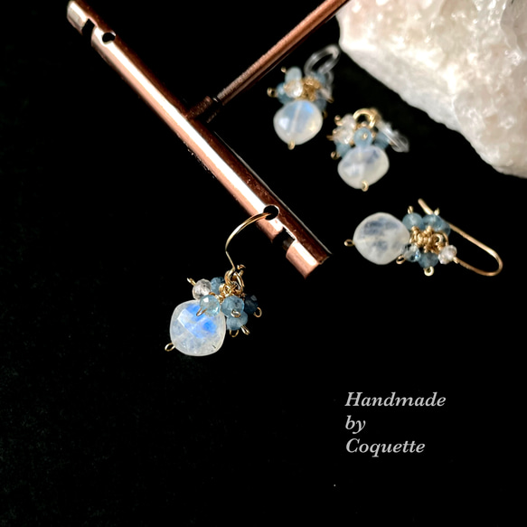 ぷっくりクッションカービングフローライトピアスチャーム＊1点のみ 6