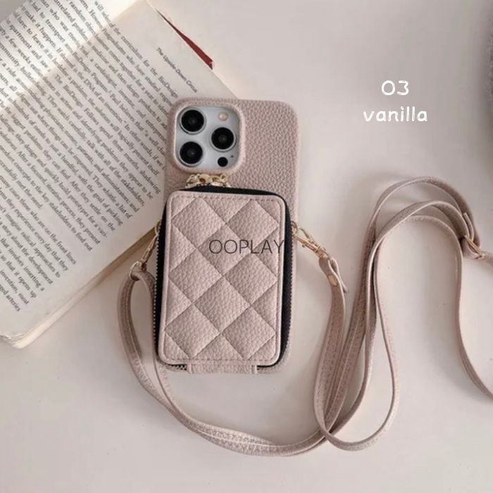 ♡全機種対応♡ショルダーストラップ付きアイフォーン iphoneスマホショルダーカード収納 16pro 15141312