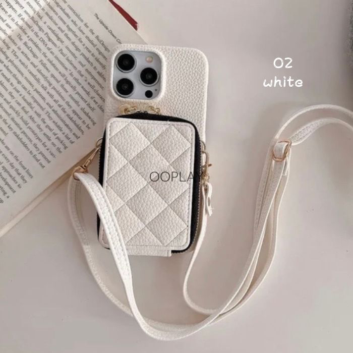 ♡全機種対応♡ショルダーストラップ付きアイフォーン iphoneスマホショルダーカード収納 16pro 15141312