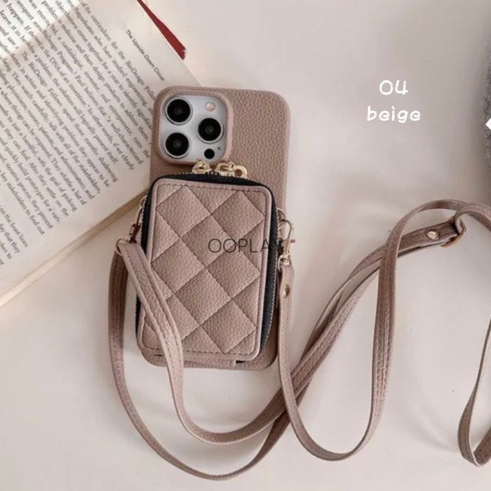 ♡全機種対応♡ショルダーストラップ付きアイフォーン iphoneスマホショルダーカード収納 16pro 15141312