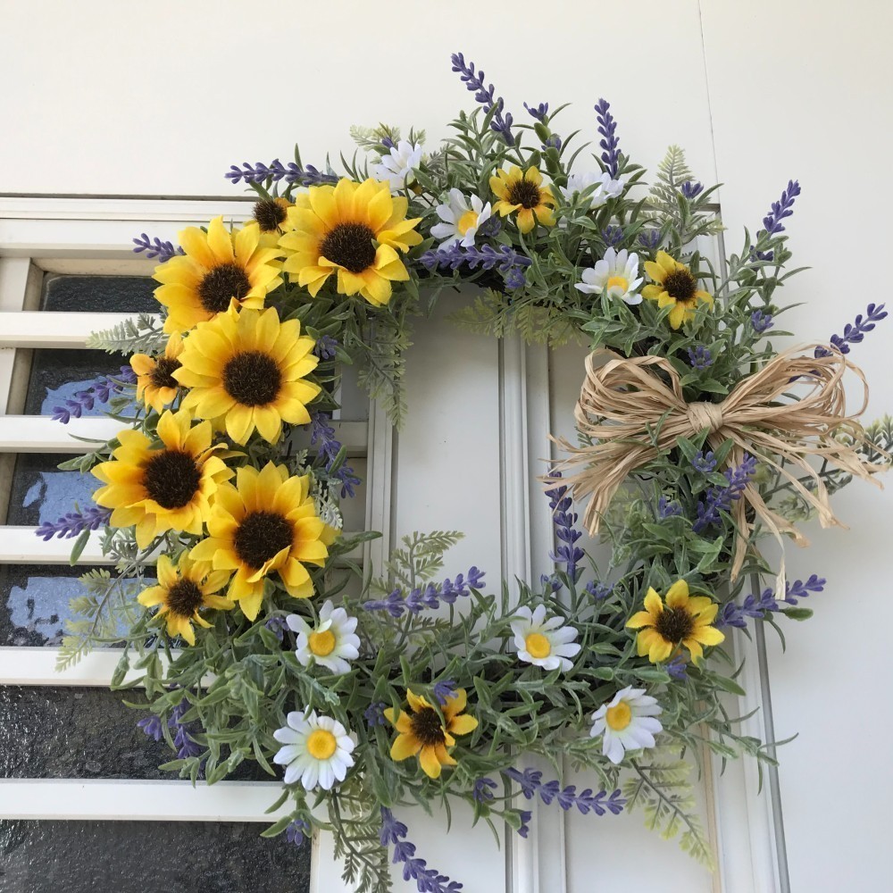 ナチュラルドライフラワー春の三日月リース☪·̩͙ ナチュラルドライフラワー春の三日月リース☪·̩͙