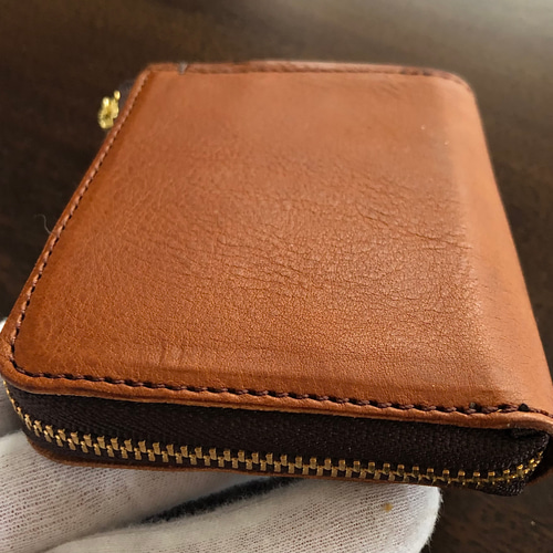 ミネルバボックス　Lファスナーウォレット　ハンドメイド ミネルバボックス Lファスナー ウォレット 二つ折り財布 やや
