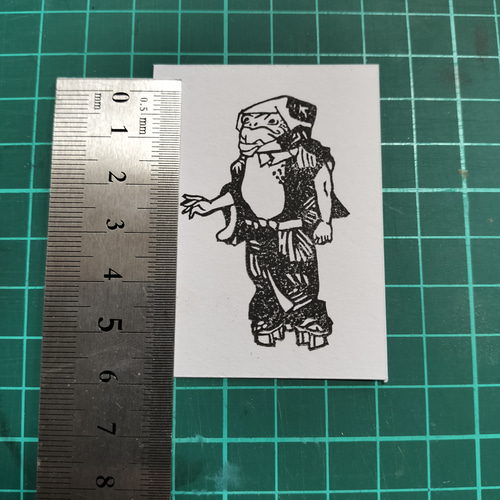 消しゴムハンコ☆歌川国芳☆カエル☆ゆるキャラ はんこ・スタンプ