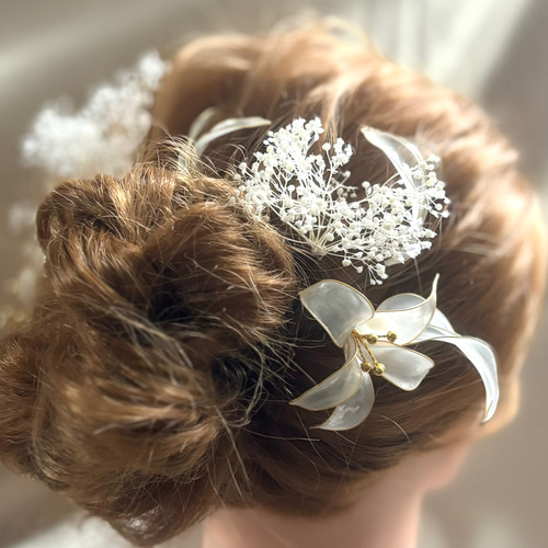 速達発送 白 ヘッドドレス ヘアアクセサリー お花 成人式 結婚式 速達発送 白 ヘッドドレス ヘアアクセサリー お花 成人式 結婚式