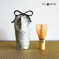 茶道具　お茶入れ 楽天市場】モザイク文様 茶入(赤)茶入れ・茶入・茶器・水指