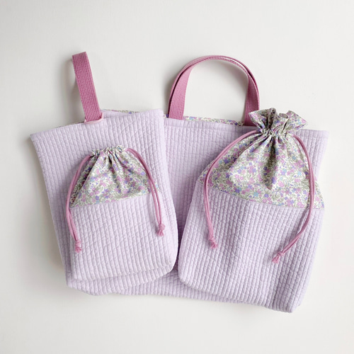 送料無料》ヌビ 入園入学準備セット レッスンバッグ シューズ入れ