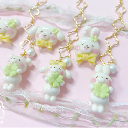 ♡手描き原画♡魔法使いうさちゃんのキラキラスノードーム