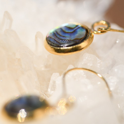 アバロンシェル ピアス / イヤリング 金属アレルギー対応 アクセサリー 