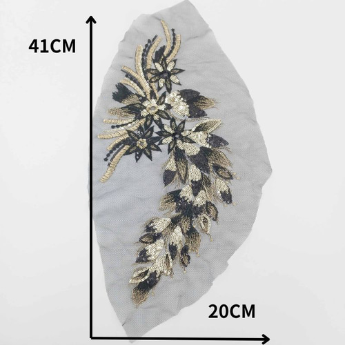 AZ389 花柄モチーフレース 襟レース 刺繍レース 社交ダンス AZ389 花柄モチーフレース 襟レース 刺繍レース 社交ダンス