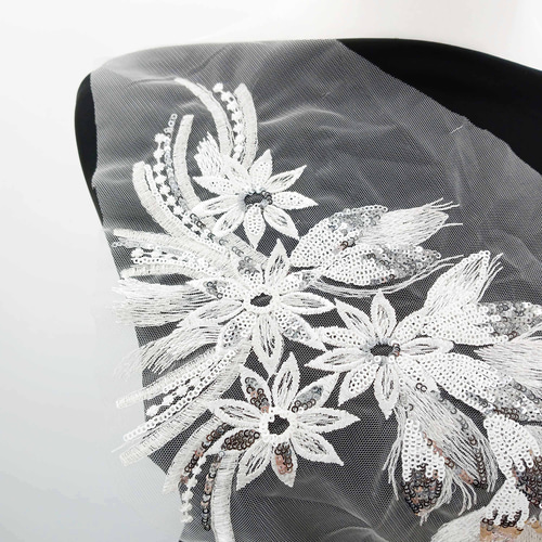 AZ389 花柄モチーフレース 襟レース 刺繍レース 社交ダンス AZ389 花柄モチーフレース 襟レース 刺繍レース 社交ダンス