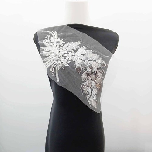 AZ389 花柄モチーフレース 襟レース 刺繍レース 社交ダンス