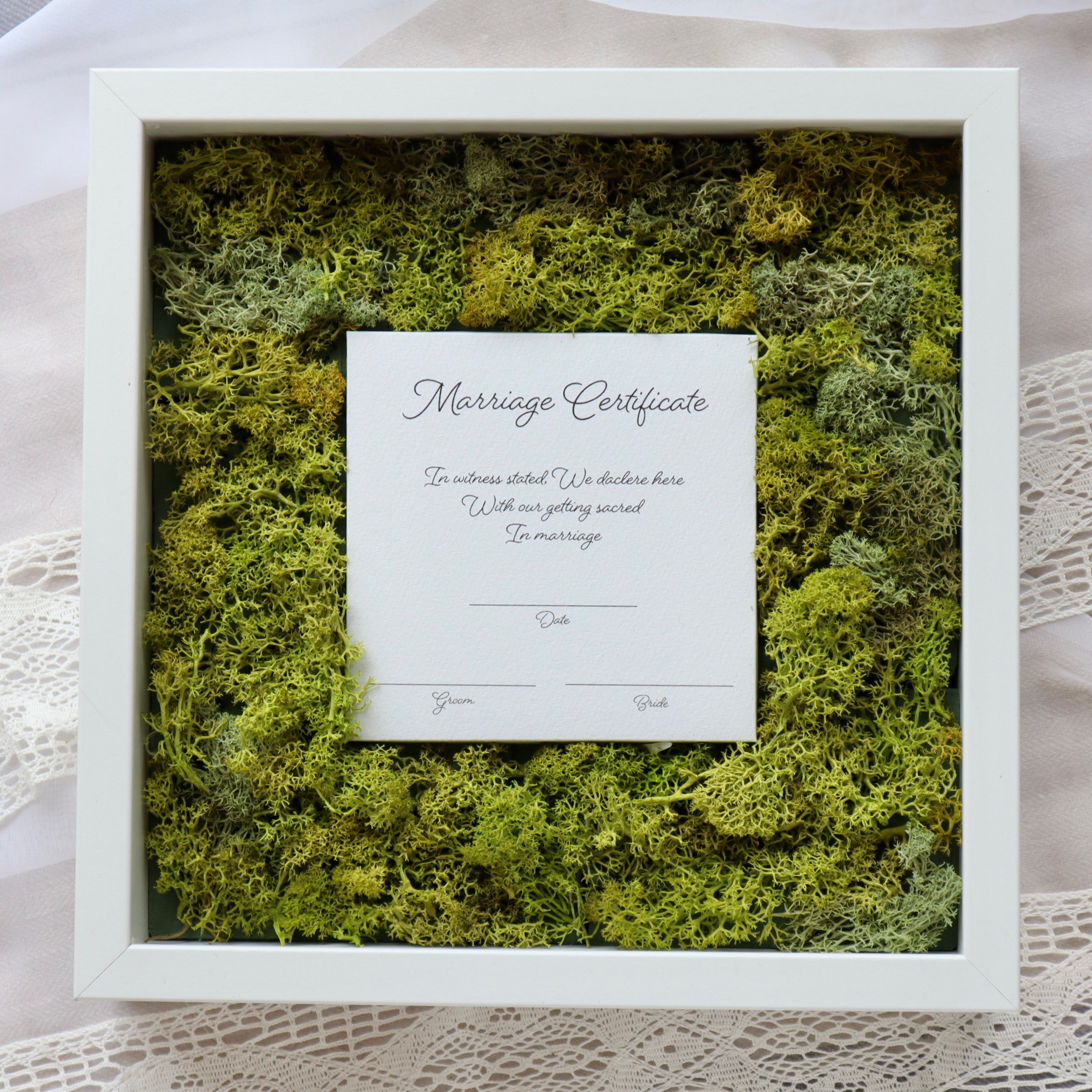 【New!】イエロー系＊ゲスト参加型 結婚証明書   ＊結婚式 ウェディング 人前式