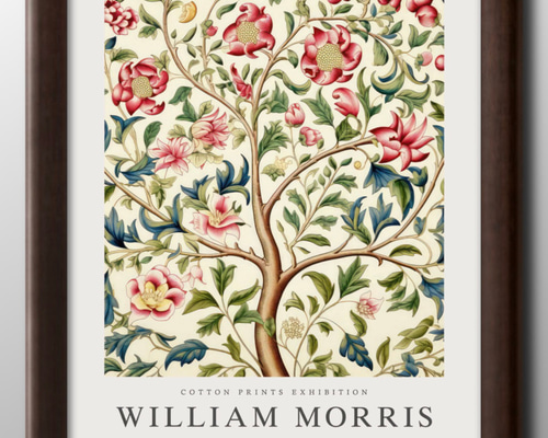 14847□ポスター アート 絵画『ウィリアム・モリス 花 フラワー』北欧