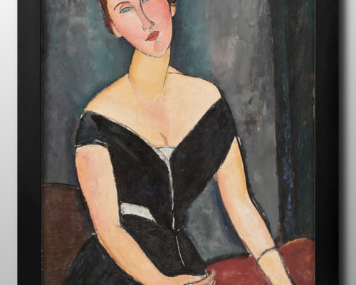 14832□ポスター アート 絵画『アメディオ・モディリアーニ』北欧 A3