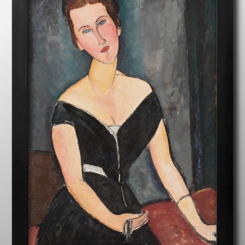 14832□ポスター アート 絵画『アメディオ・モディリアーニ』北欧 A3