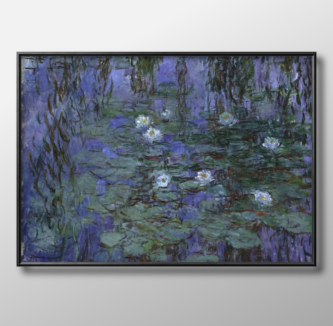 クロード・モネ、青い睡蓮、希少画集画、新品額装付 25年07月19日 (土) 10:00-13:00 | 上野・根津 | クロード・モネ