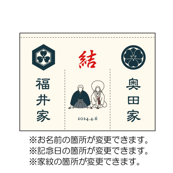 【ウェルカムボード】カスタムOK！　暖簾　結婚式　厚手　和装　着物　ウェディング　家紋　ウェルカムスペース　神社　前撮り 