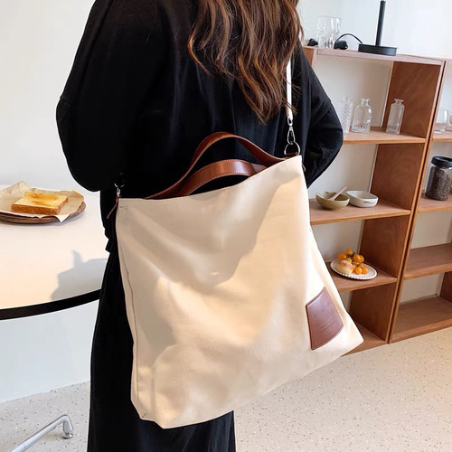 帆布と本革ハンドルのシンプルトートバッグ 楽天市場】トートバッグ 帆布 牛革 ヌメ革ハンドル ショルダー