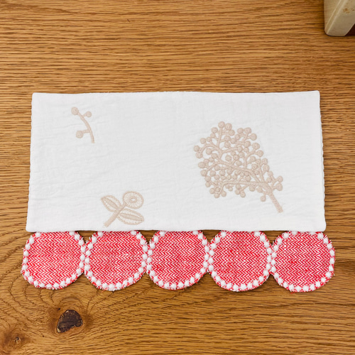 ⚮̈ミナペルホネン ハンドメイド⚮̈ マット(forest parade／tambourine