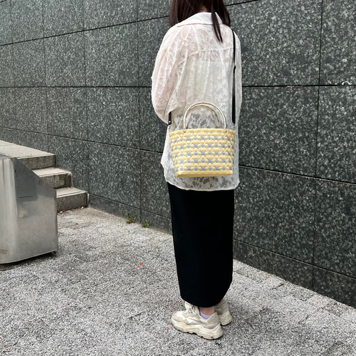 mature ha.｜マチュアーハ カゴバッグ PLAIN PEOPLE購入 mature ha. マチュアーハ paper abaca braid bucket bag small