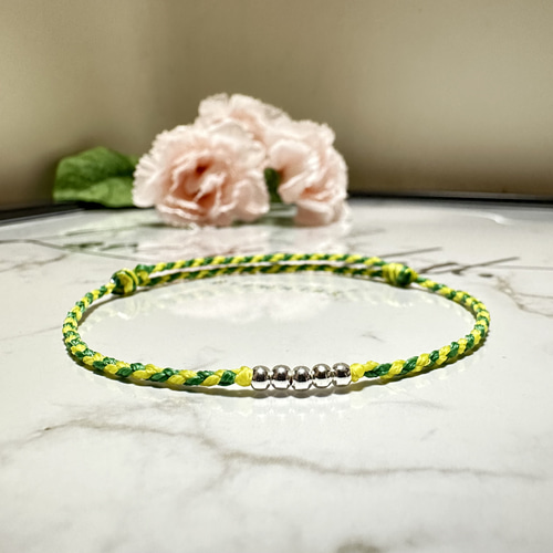 450〜 Flower 数量限定 オーダー受付中 ミサンガ アンクレット