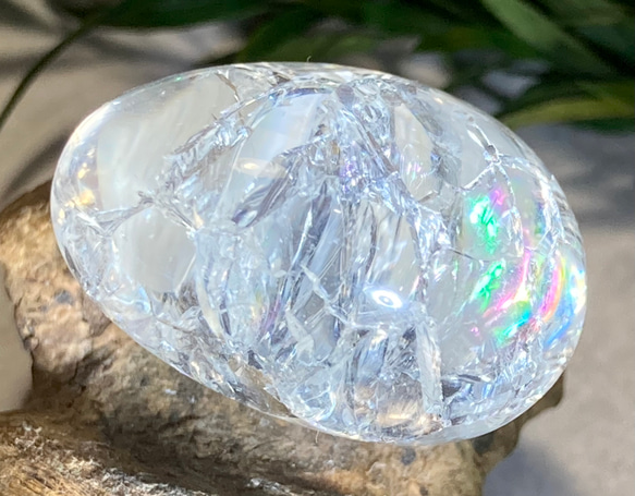 ★特別ご提供★キラキラ☆万能の石♡【クラックレインボー『爆裂水晶』タンブル】❤️ ☆特別ご提供☆キラキラ☆万能の石♡【クラックレインボー『爆裂水晶