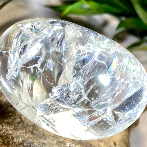 クラック水晶✨ レインボー タンブル 爆裂水晶 原石 クリスタル クラック水晶✨ レインボー タンブル 爆裂水晶 原石 クリスタル
