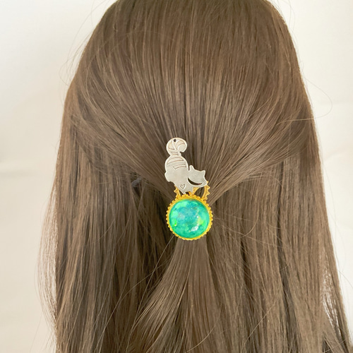 降り立つチェシャ猫のポニーフック ポニーフック・ヘアカフス 