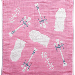 大阪泉州製４重ガーゼハンカチ　難波橋　サイズ3４ｃｍ角　綿100％ 2枚目の画像