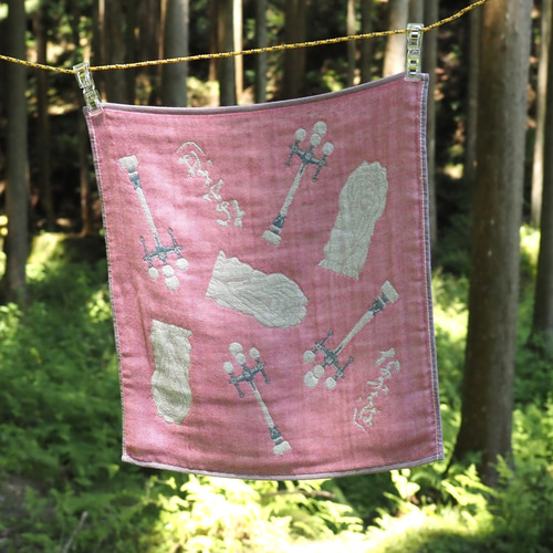 大阪泉州製4重ガーゼハンカチ 難波橋 サイズ34cm角 綿100