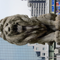 大阪泉州製４重ガーゼハンカチ　難波橋　サイズ3４ｃｍ角　綿100％ 3枚目の画像