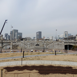 大阪泉州製４重ガーゼハンカチ　難波橋　サイズ3４ｃｍ角　綿100％ 5枚目の画像