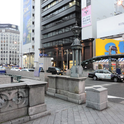 大阪泉州製４重ガーゼハンカチ　心斎橋（新柄）　サイズ34ｃｍ角　綿100％ 4枚目の画像