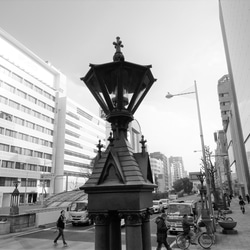 大阪泉州製４重ガーゼハンカチ　心斎橋（新柄）　サイズ34ｃｍ角　綿100％ 3枚目の画像